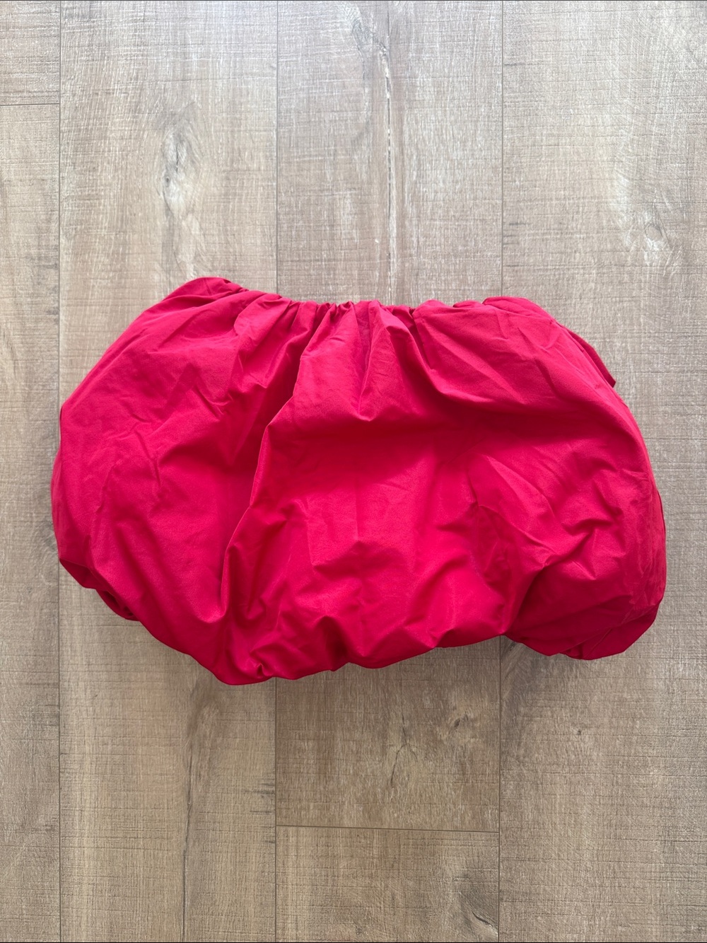 Girls Zara Red Bubble Skirt